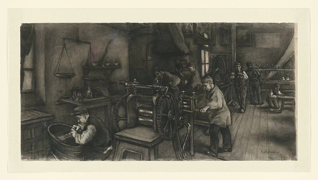 Lavoratori nella fabbrica d'argento di Begeer - Rijksmuseum Amsterdam